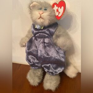 TY Beanie “Whiskers” The Cat With Movable Joints. Collectable.